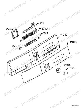 Схема №12 T75782NIH с изображением Обшивка для электросушки Aeg 140041675012